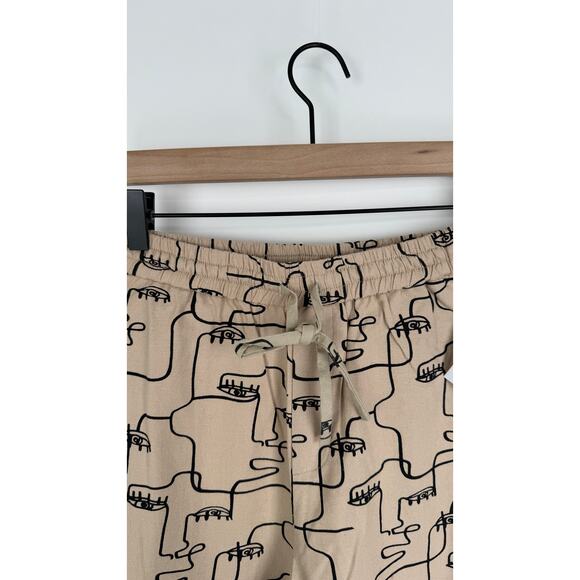 Akira Society Button Up Shirt And Drawstring Pants Women Small Artsy Linen Blend - Picture 15 of 16